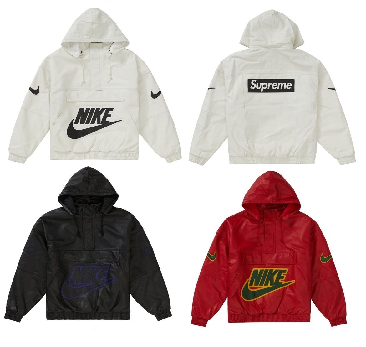 シュプリーム x Nike☆ボックスロゴレザーアノラック (Supreme