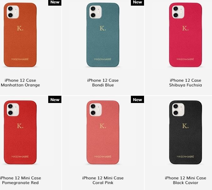 MAISON de SABRE】レザースマホケース 刻印可 カラーサイズ有 (MAISON
