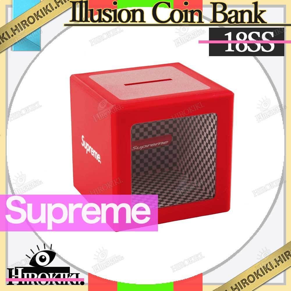 18SS/Supreme Illusion Coin Bank Box Logo ボックスロゴ 貯金箱