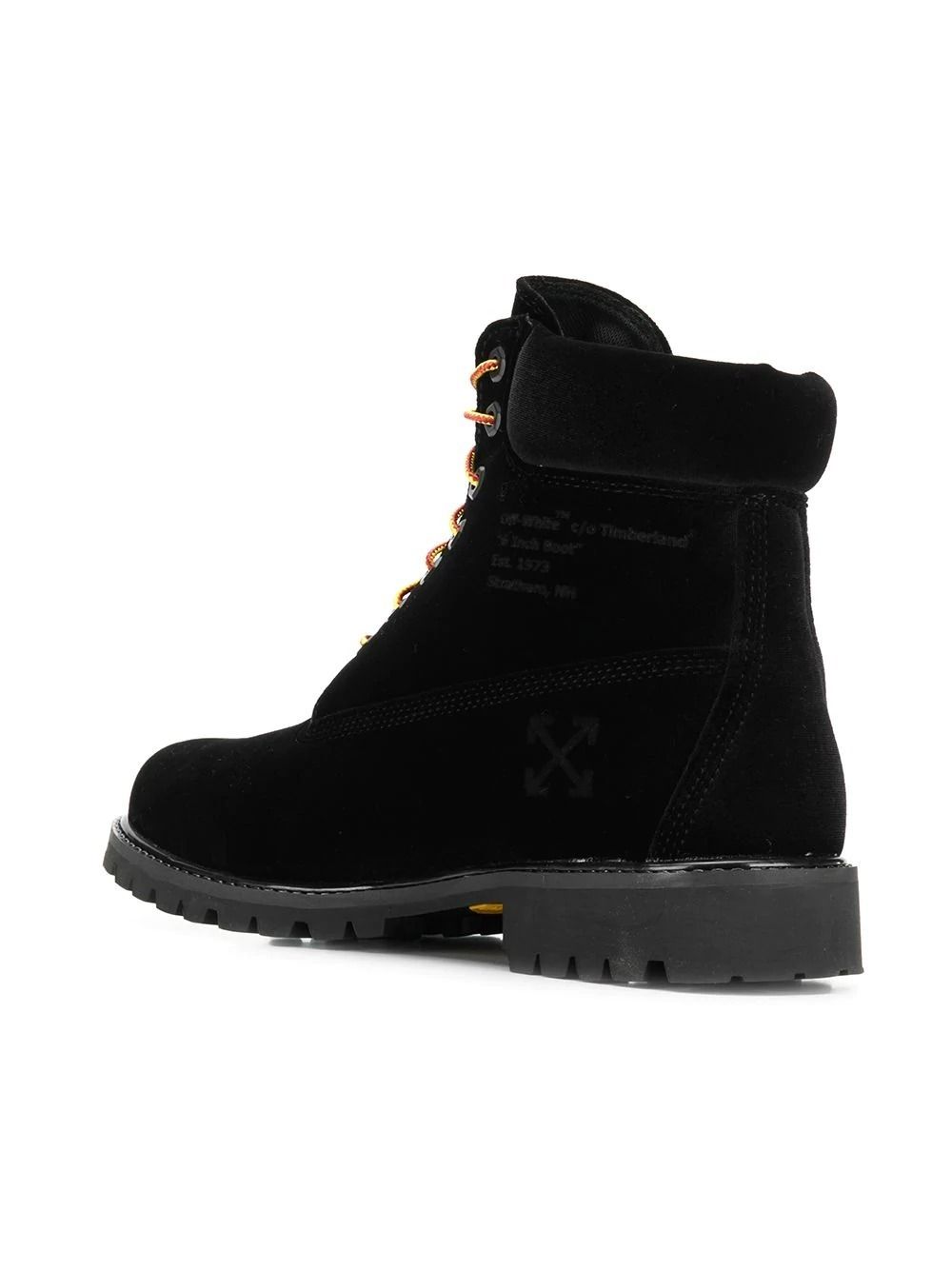 Off-White Timberland 6 Boot Black Velvet オフホワイト ブーツ (Off