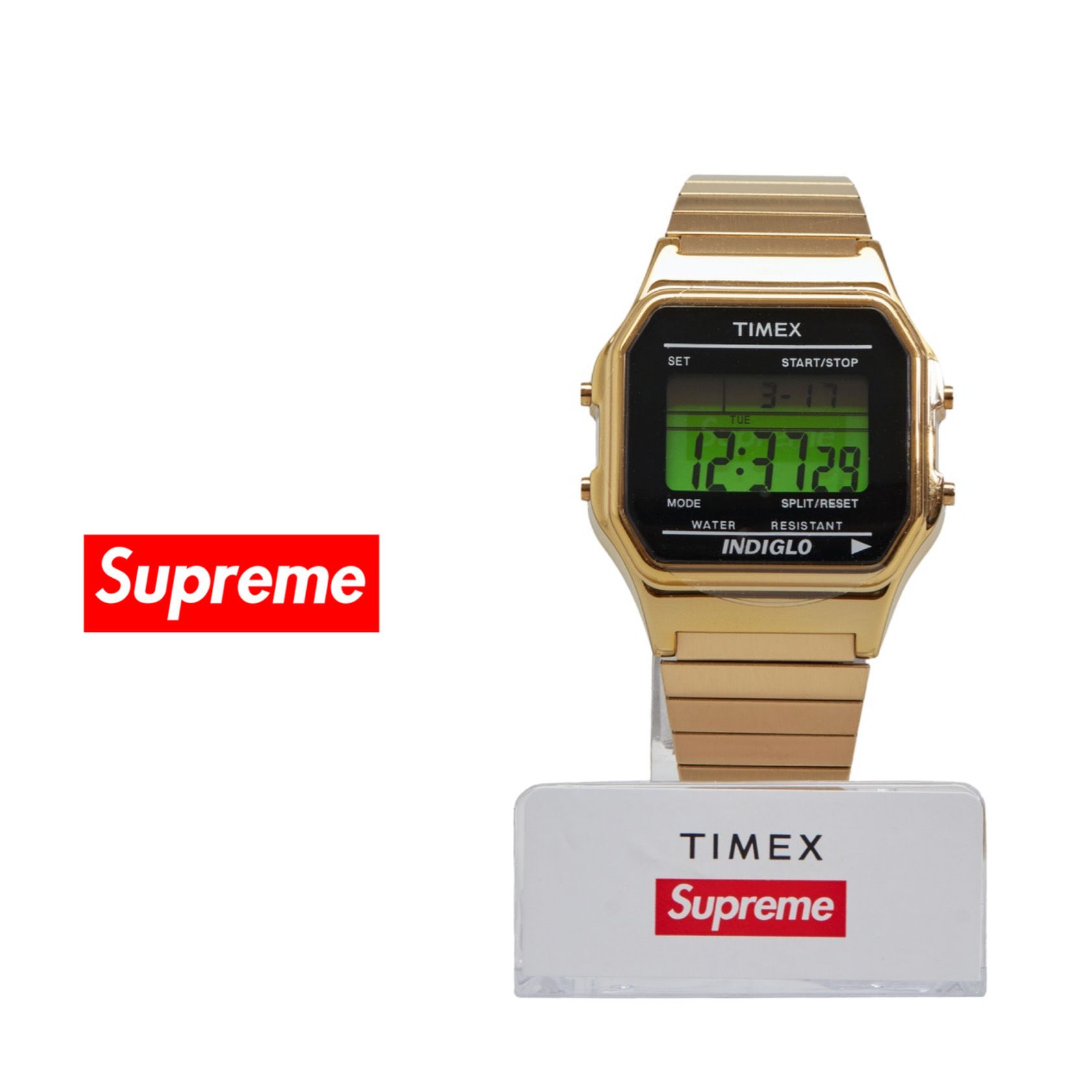 名作】Supreme Timex デジタルウォッチ ゴールド (Supreme/デジタル