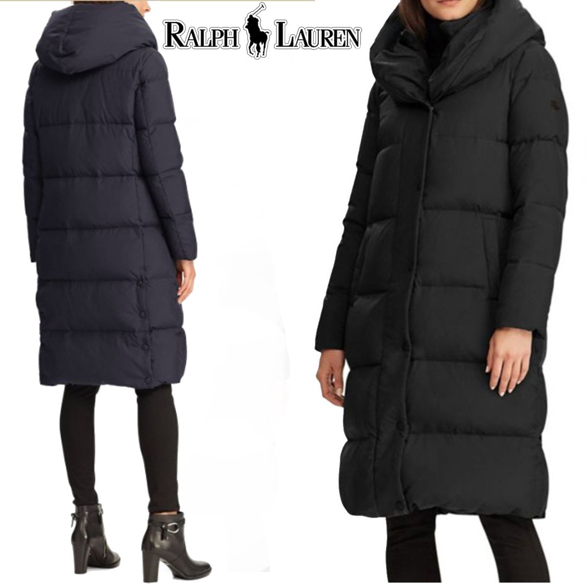 特別価格！Ralph Lauren Oversized-Collar Down Coat (Ralph Lauren