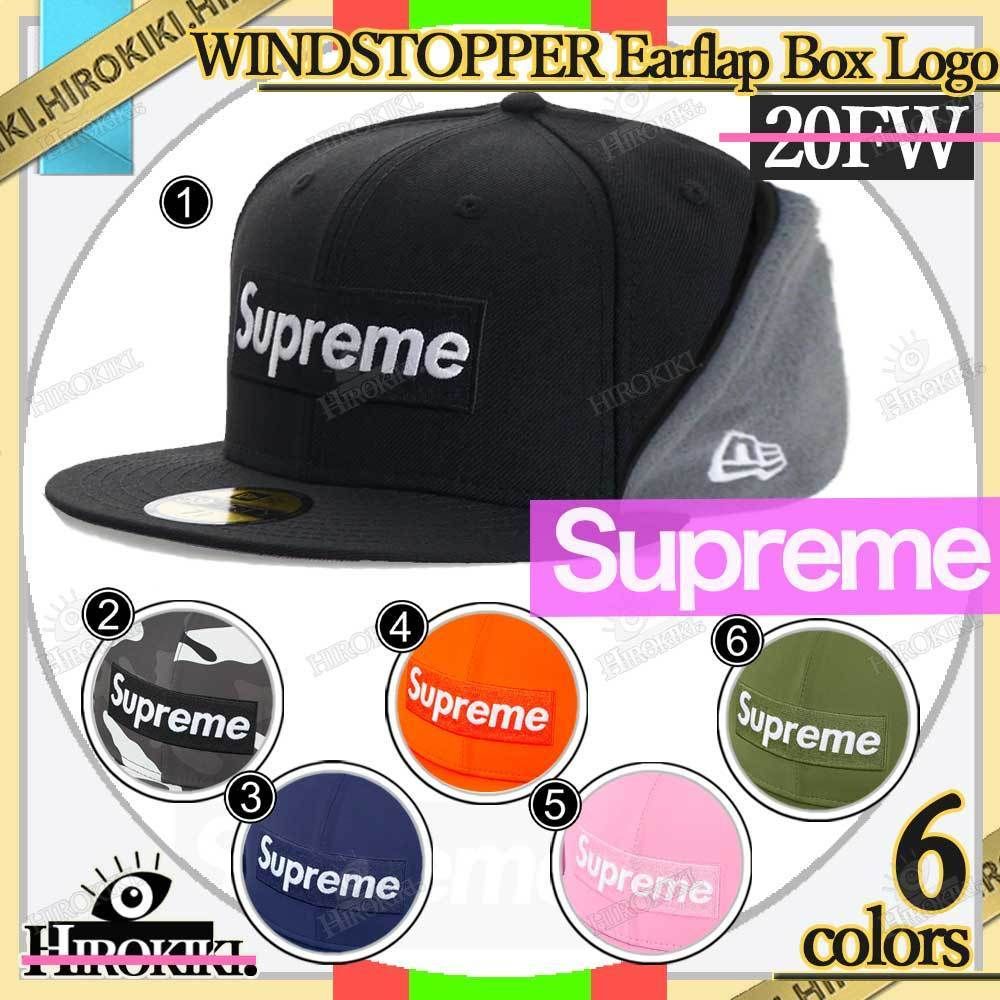 20FW /Supreme WINDSTOPPER Earflap Box Logo New Era Cap 耳付