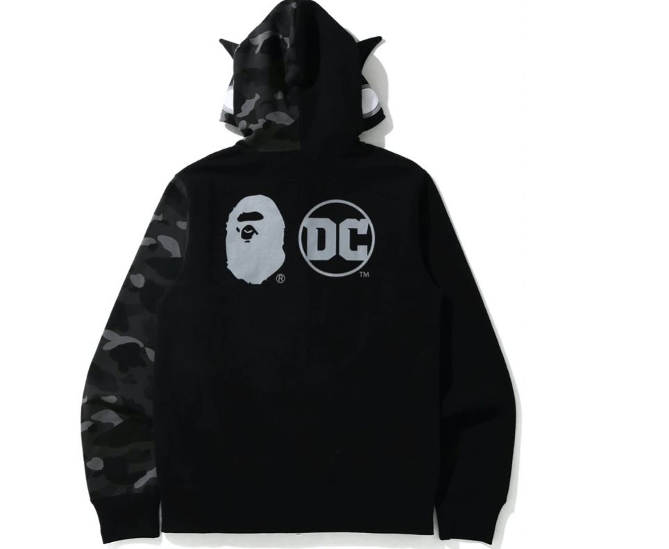 BAPE x DC Batman ジップ スウェット パーカー ブラック (A BATHING
