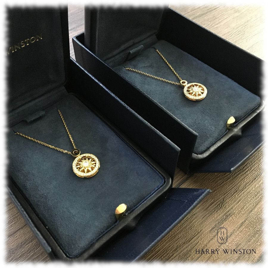 希少☆ HARRY WINSTON 18Kゴールド 0.29Cダイヤモンドペンダント