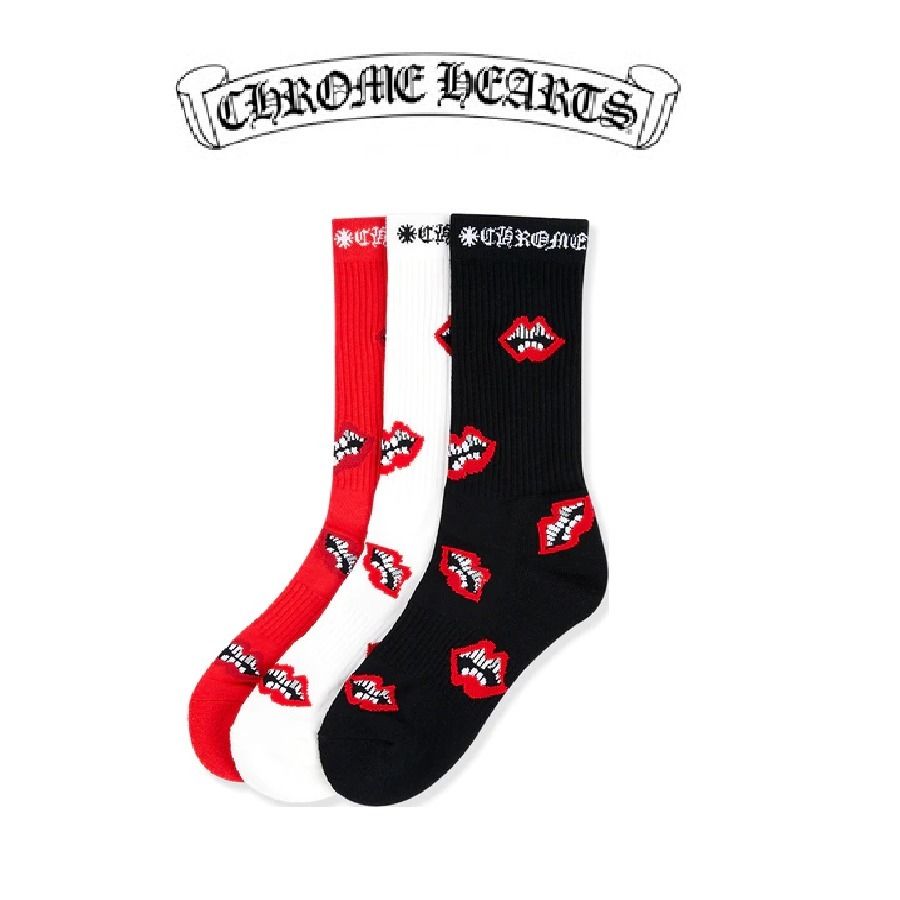 入手困難 海外限定 CHROME HEARTS クロムハーツ 靴下 3足セット