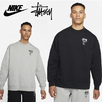 国内発送 Stussy x Nike フリース クルー スウェット S～2XL (STUSSY