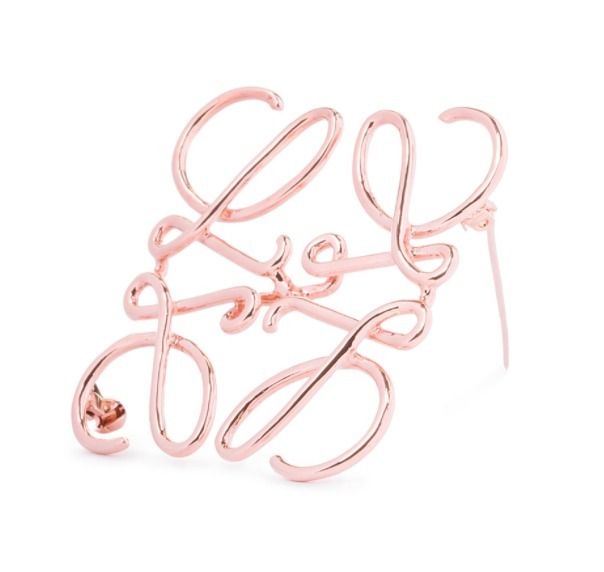 ロエベ】アナグラム ブローチ（メタル） (LOEWE/ブローチ・コサージュ