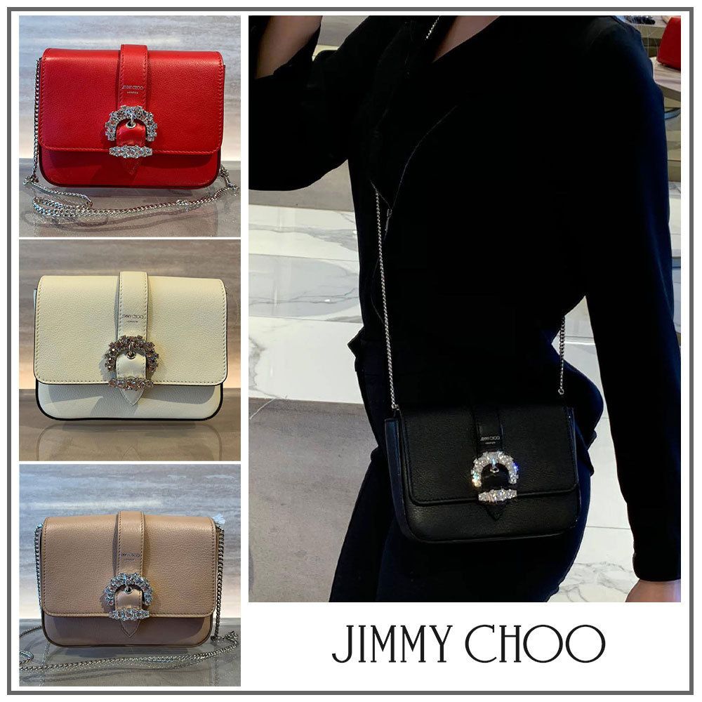 Jimmy Choo☆CHERI Crossbody☆ビジュークロスボディ☆送料込 (Jimmy