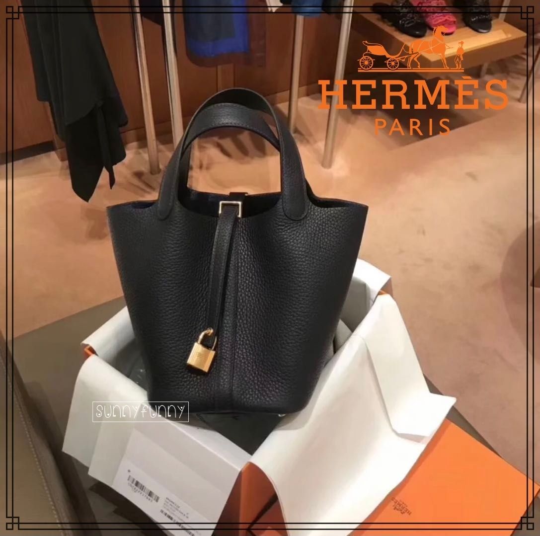 人気☆》HERMES Picotin Lock 18ピコタンロック 黒 (HERMES