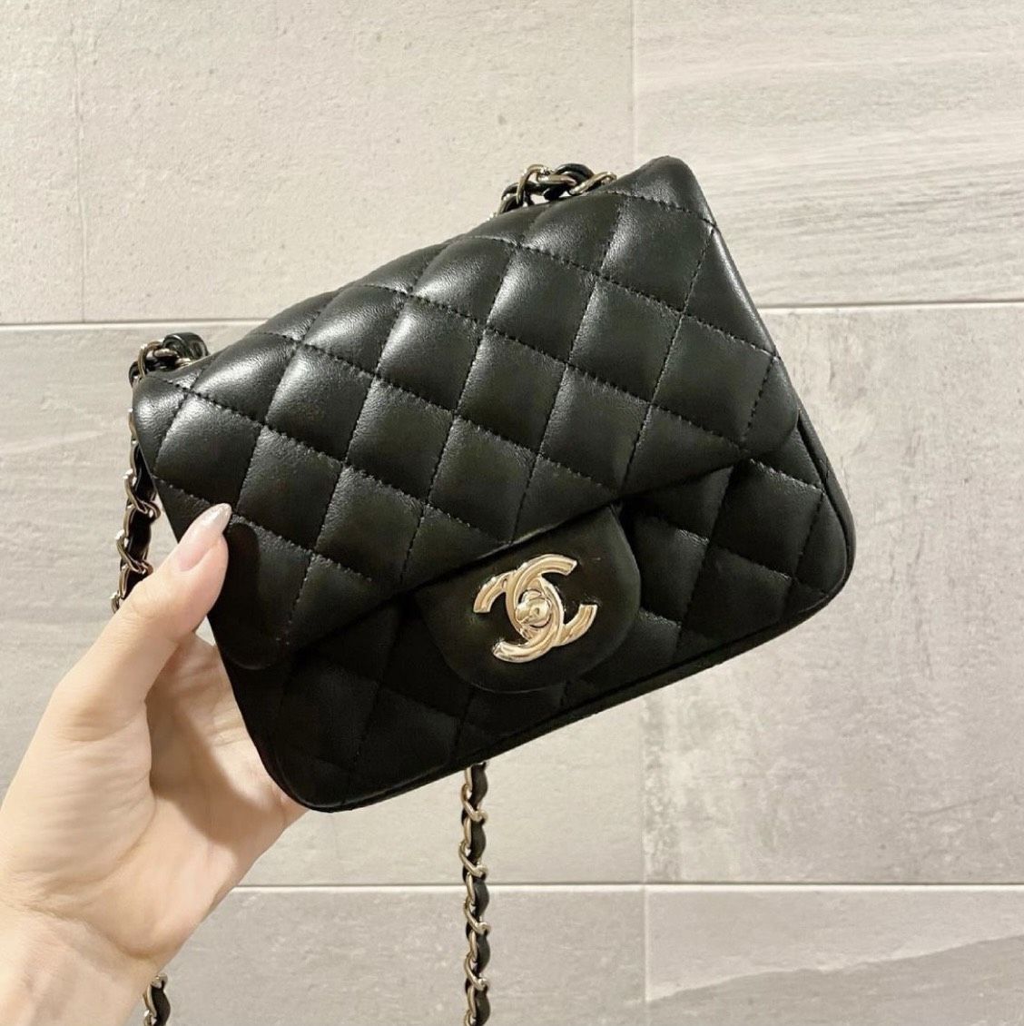 入手困難！【CHANEL】ミニラムマトラッセ ブラック 黒 (CHANEL