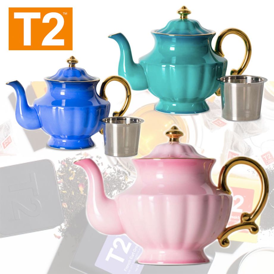 T2ティーツー新作 大きいティーポット お洒落可愛いティーポット (T2