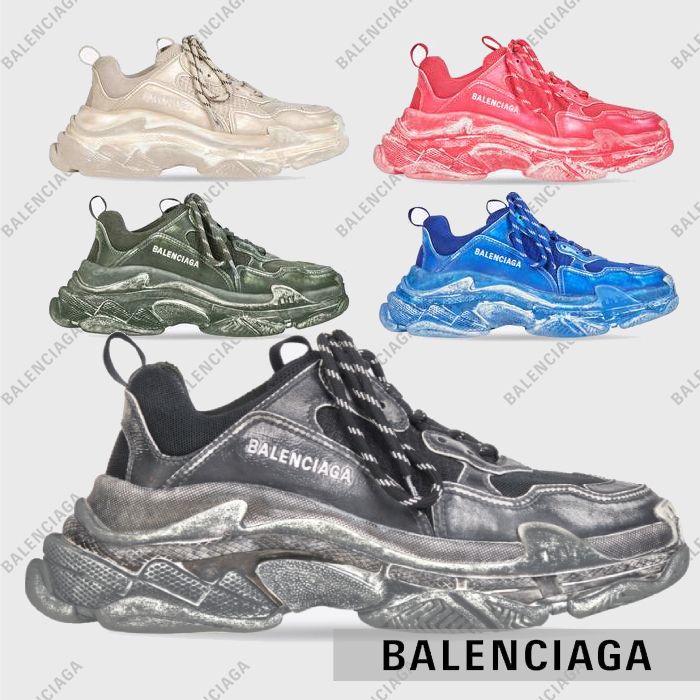 BALENCIAGA】トリプルS フェード加工 スニーカー (BALENCIAGA