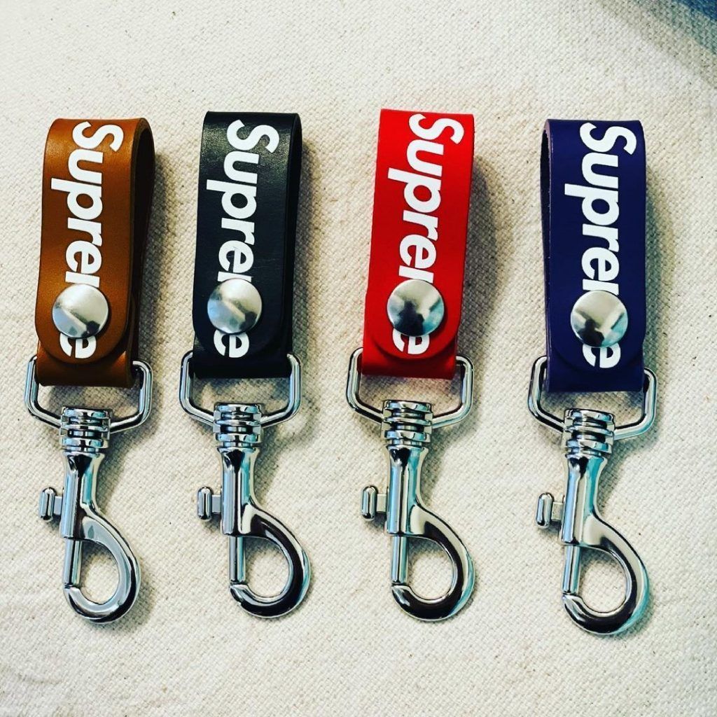 SS21 Supreme Leather Key Loop - シュプリーム キーホルダー (Supreme