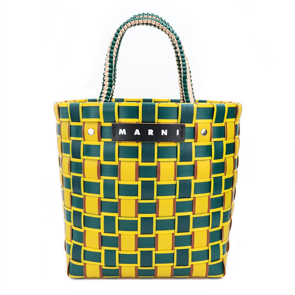MARNI フラワーカフェ テープバスケット カゴバッグ マーケット (MARNI