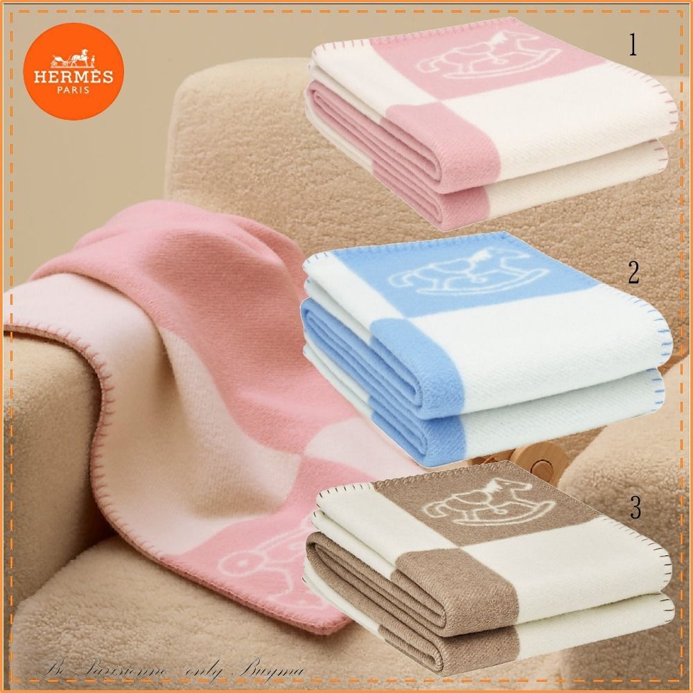 HERMES】ベビーブランケット出産祝い Couverture Avalon Adada (HERMES