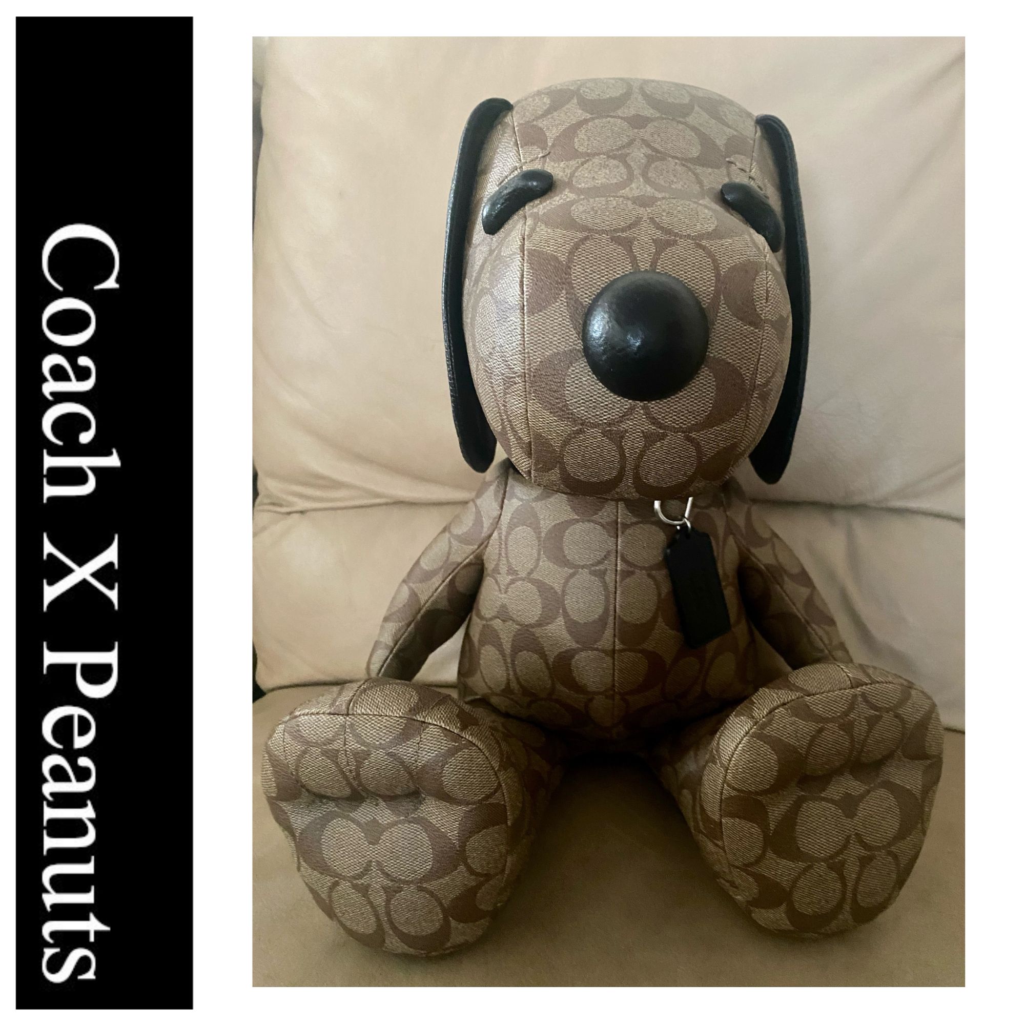 Coach X Peanuts】レア! 本革 Collectible スヌーピー 在庫有 (Coach