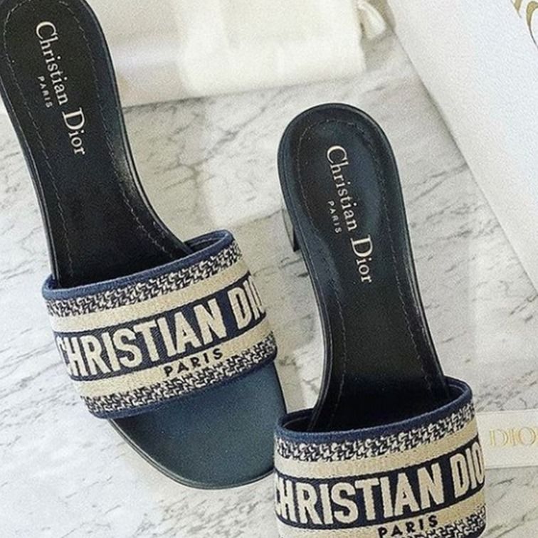 Dior ディオール ミュール DWAY ミュール ヒール ブルー 即対応 (Dior