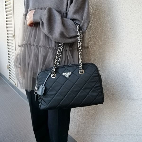 PRADA【国内発/関税込】キルティング チェーンショルダーバッグ (PRADA