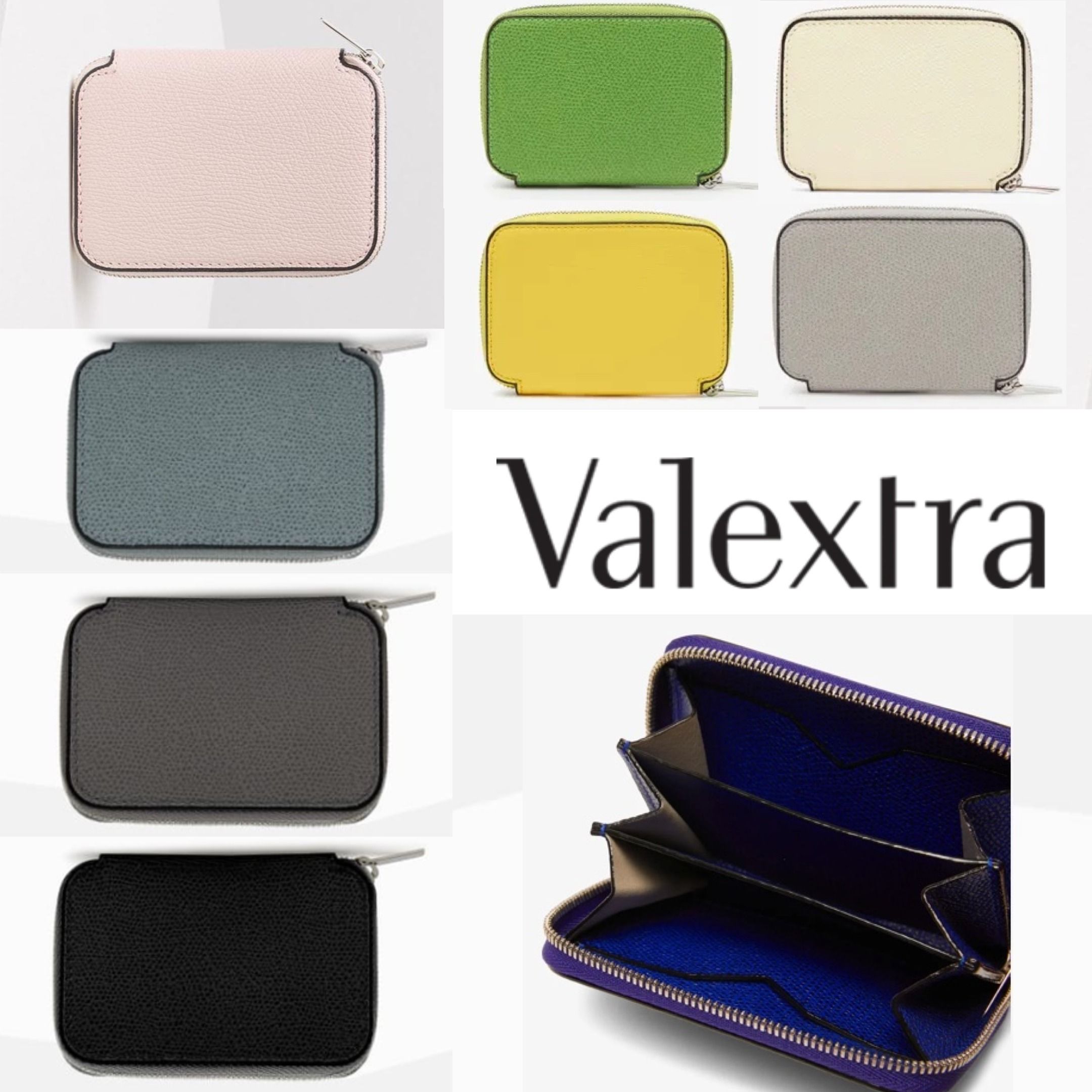 セレブ御用達 Valextra【入手困難】ZIP AROUND CARD HOLDER 全色