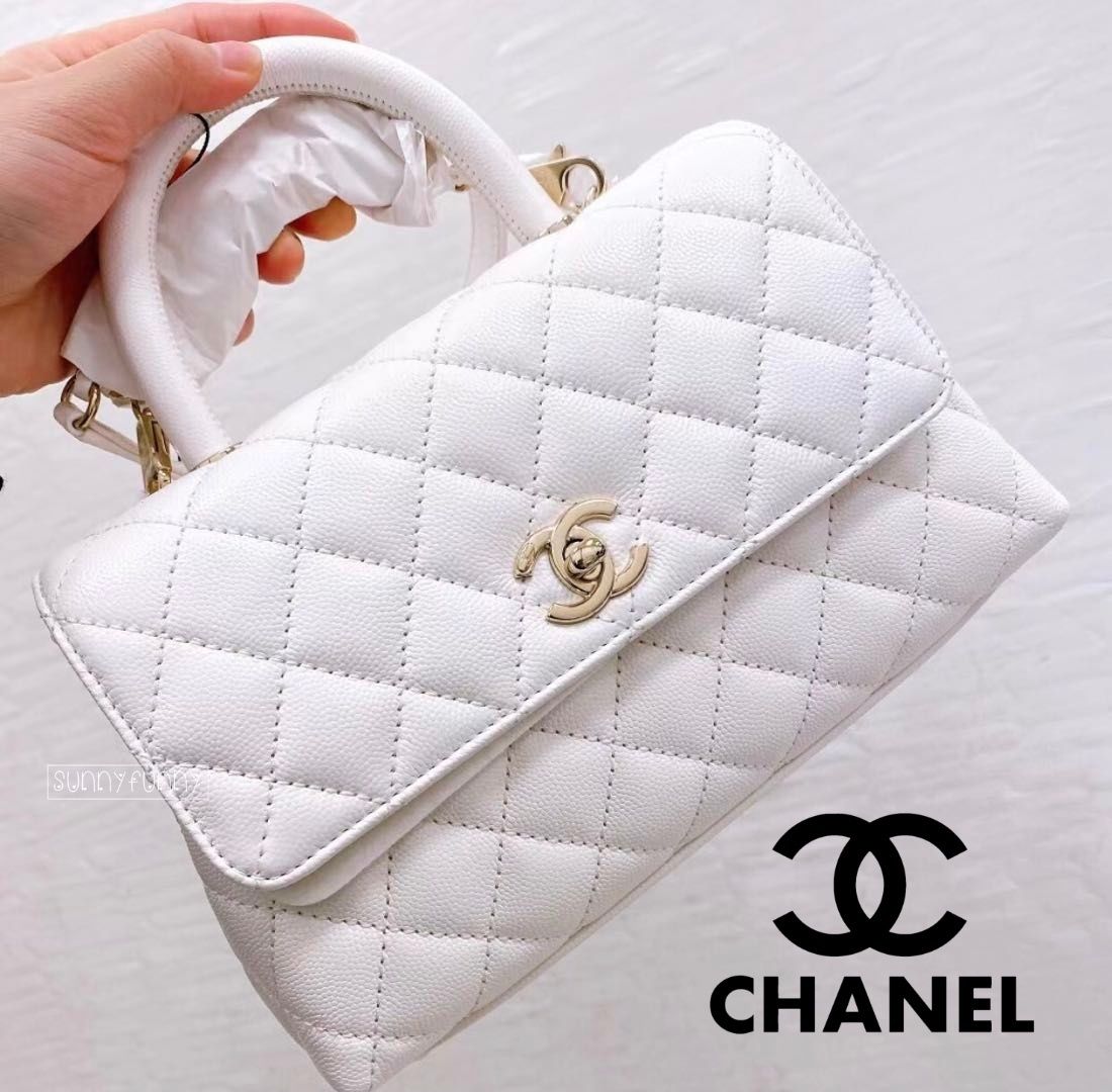 21AW《 入手困難 》CHANEL ココハンドル 24cm Sサイズ ホワイト