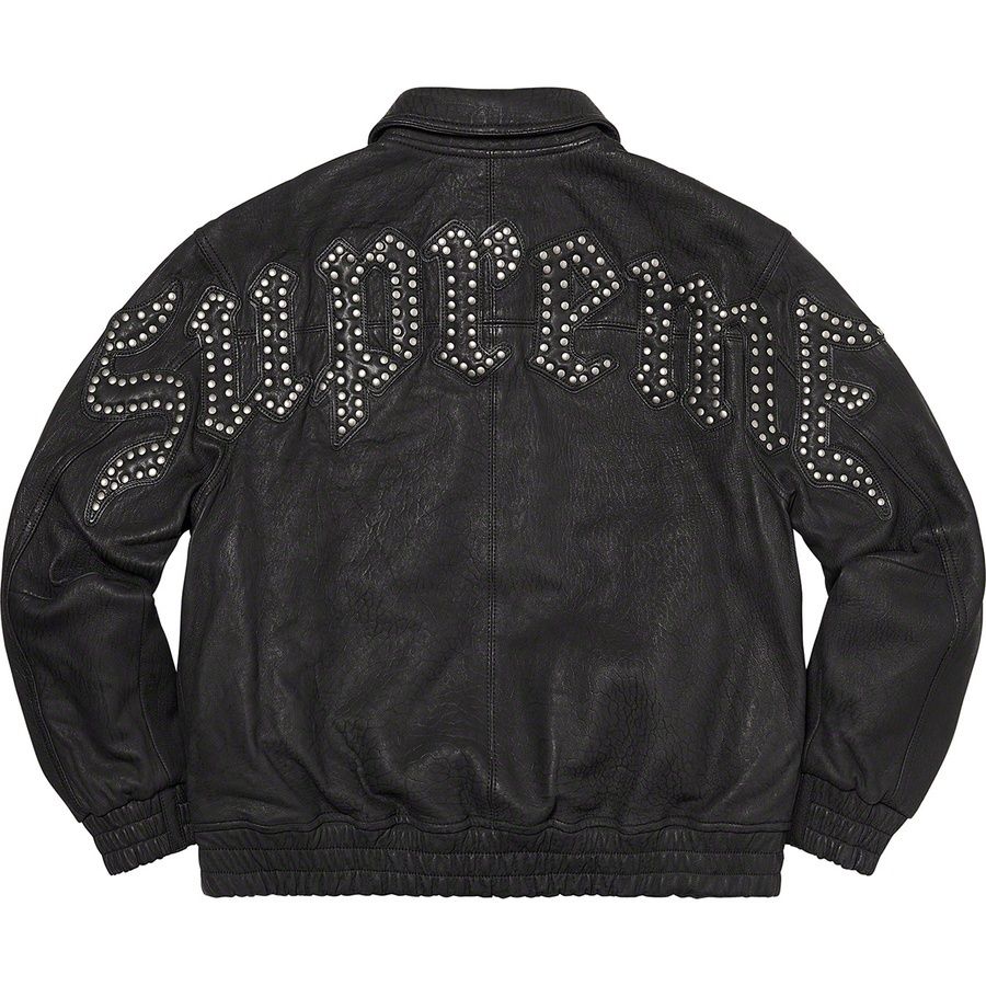 Supreme Pebbled Leather Varsity Jacket シュプリーム レザー