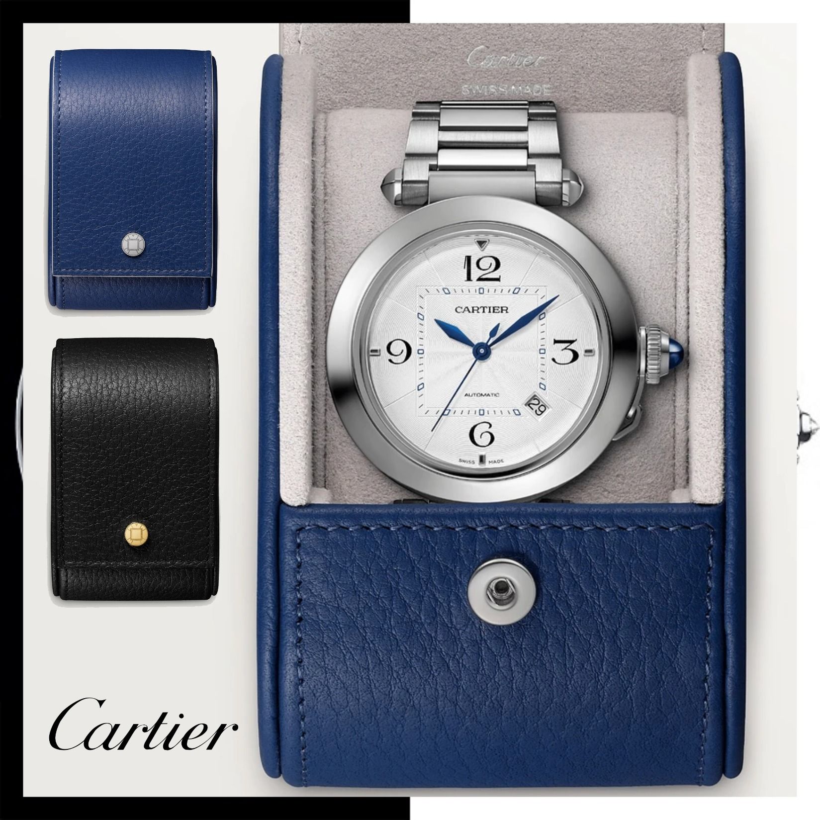 すぐ届く☆ギフトに◎【カルティエ】ウォッチケース 2色 関税込