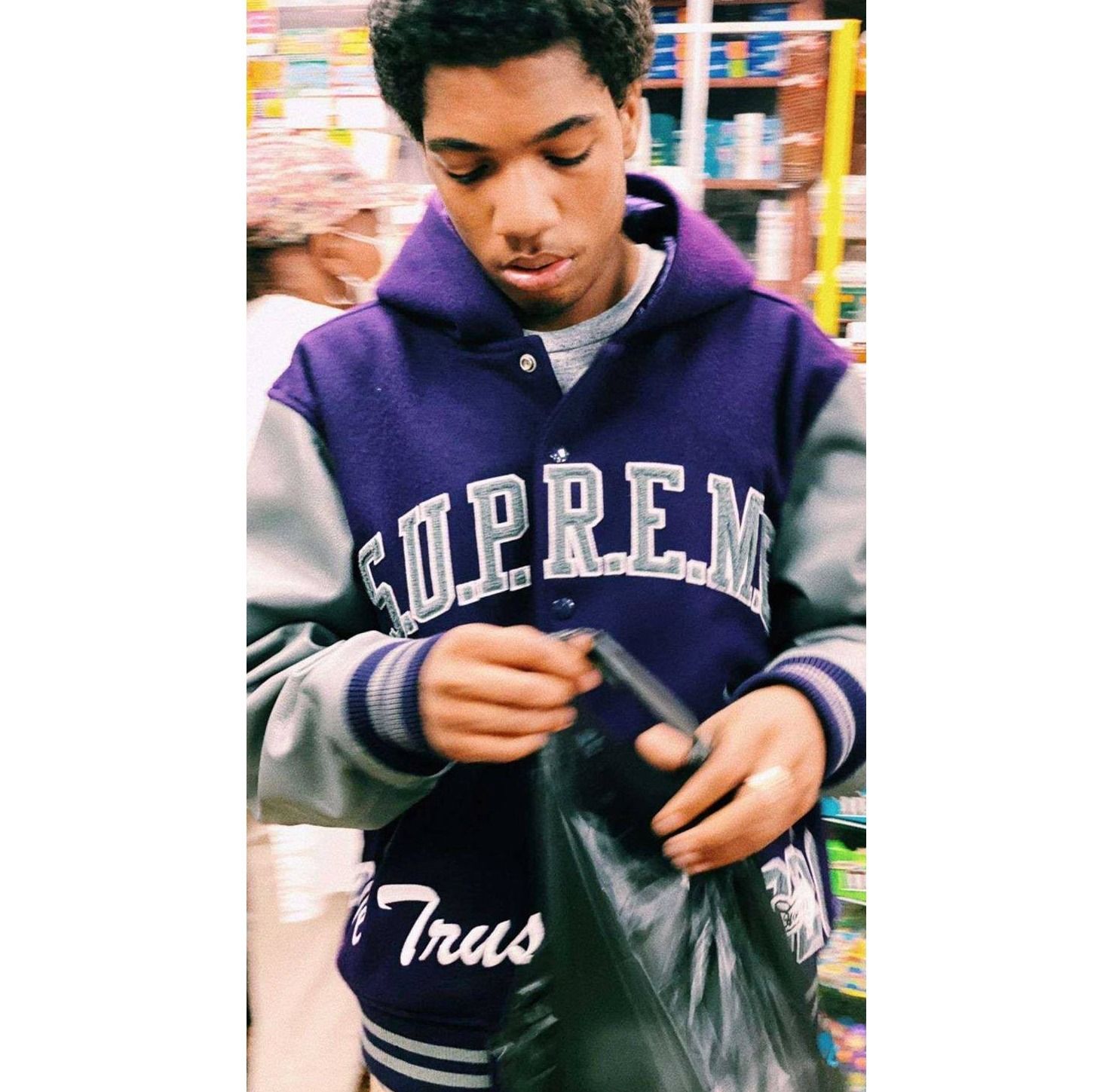 Supreme King Hooded Varsity Jacket シュプリーム スタジャン