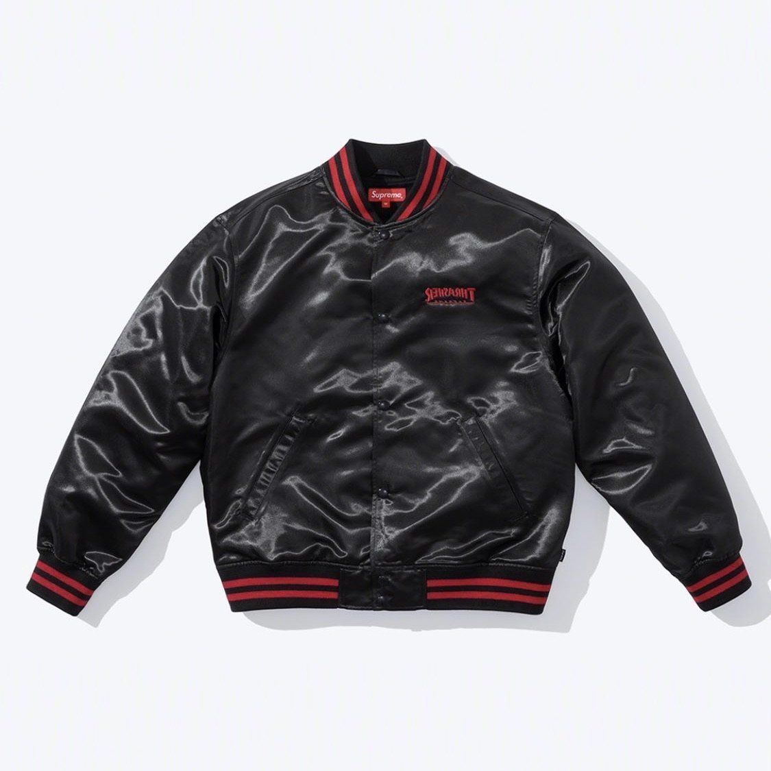 Supreme Thrasher Satin Varsity Jacket シュプリーム サテン (Supreme