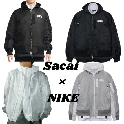 Sacai x NIKE Layered ボンバージャケットMA-1 ○関送無料○ (sacai/MA