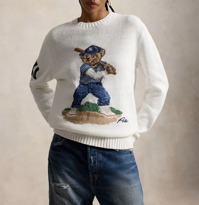 新作コラボ】 ラルフローレンxヤンキース Poloベア セーター (POLO