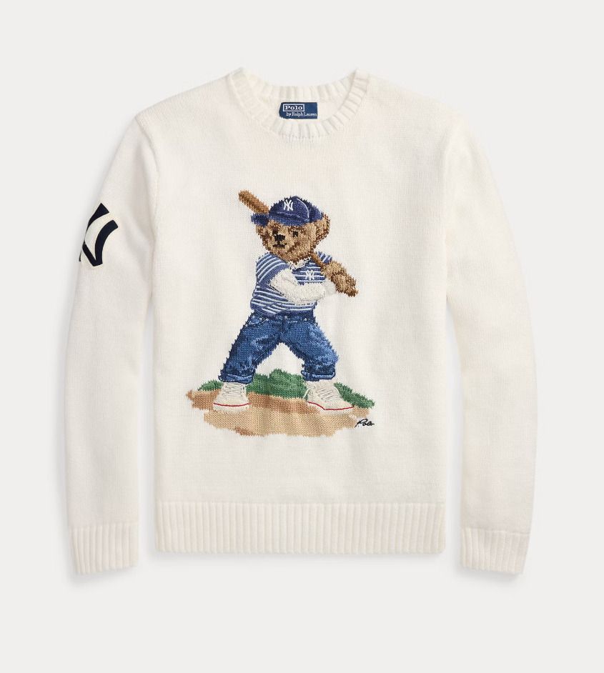 新作コラボ】 ラルフローレンxヤンキース Poloベア セーター (POLO