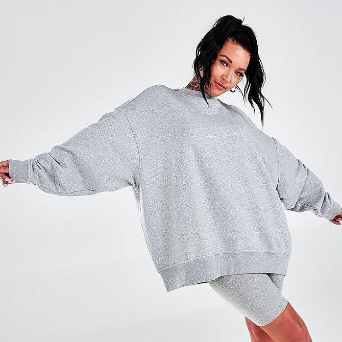 ウィメンズ【ナイキ】”Over-Oversized Fit” スウェット グレー (Nike