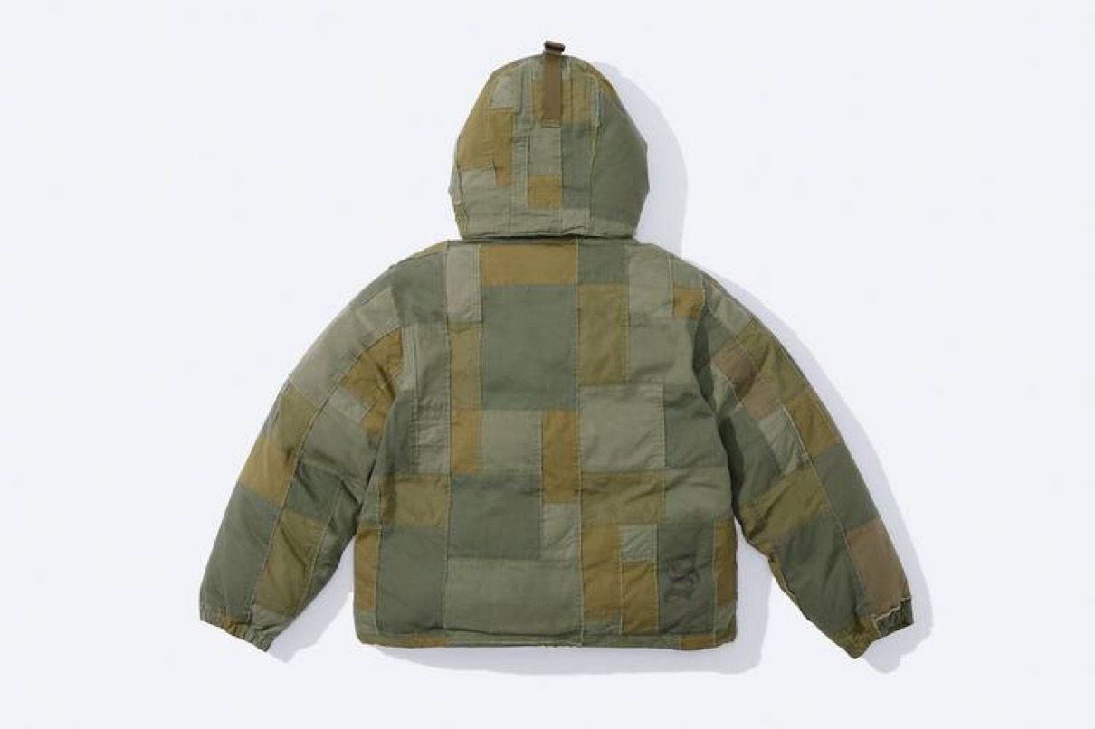 Supreme JUNYA WATANABE CDG MAN Patchwork Puffy Jacket Olive