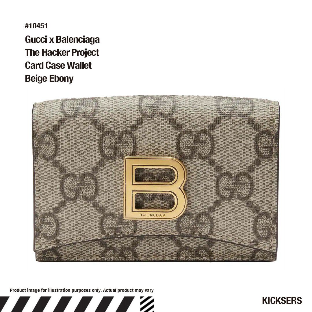 バレンシアガ コラボ 財布 Gucci Balenciaga Card Case Wallet (GUCCI