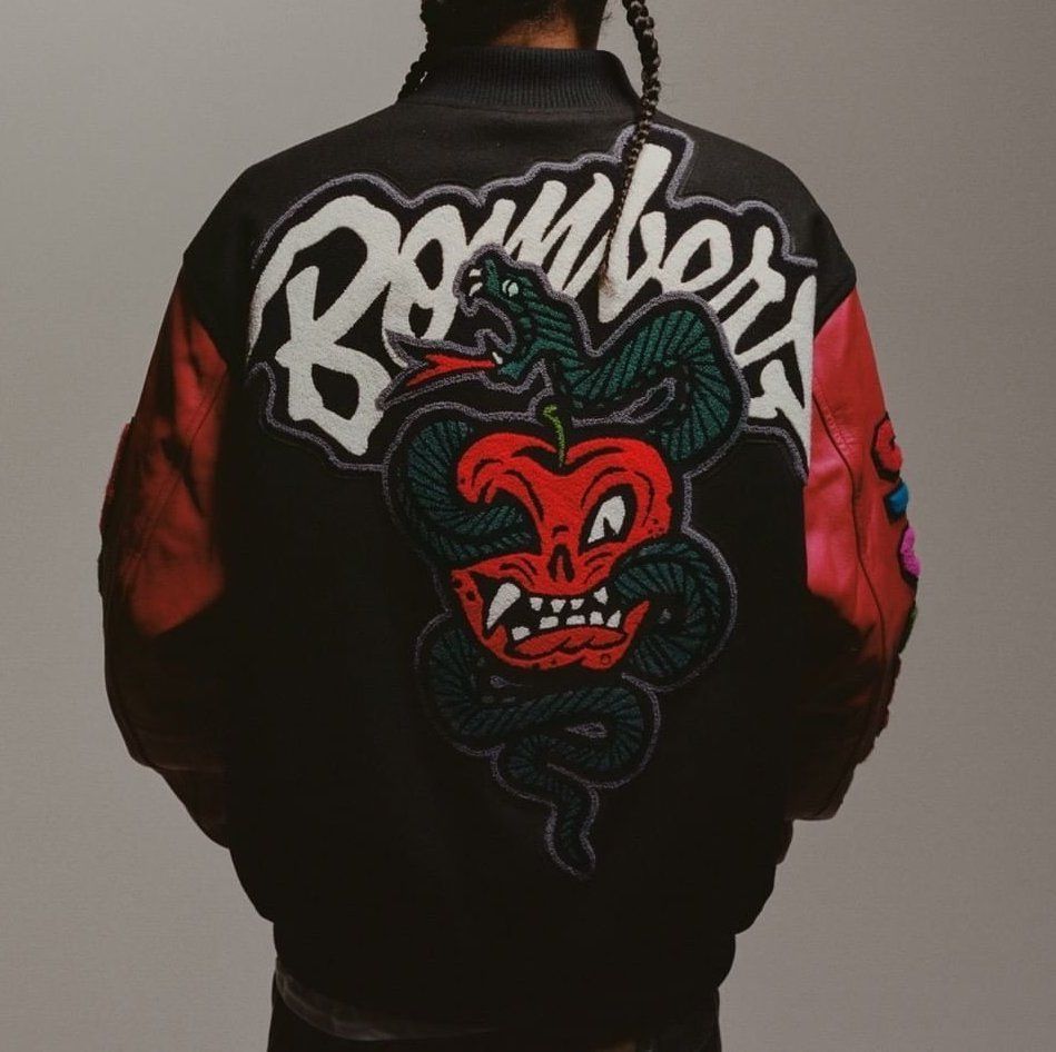 Supreme WTAPS Varsity Jacket Black シュプリーム スタジャン