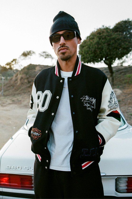 OUR LEGACY WORK SHOP x STUSSY x DENIM TEARS VARSITY JACKET (OUR