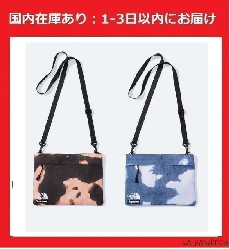 シュプリーム xノースフェイス ブリーチデニム ショルダーバッグ