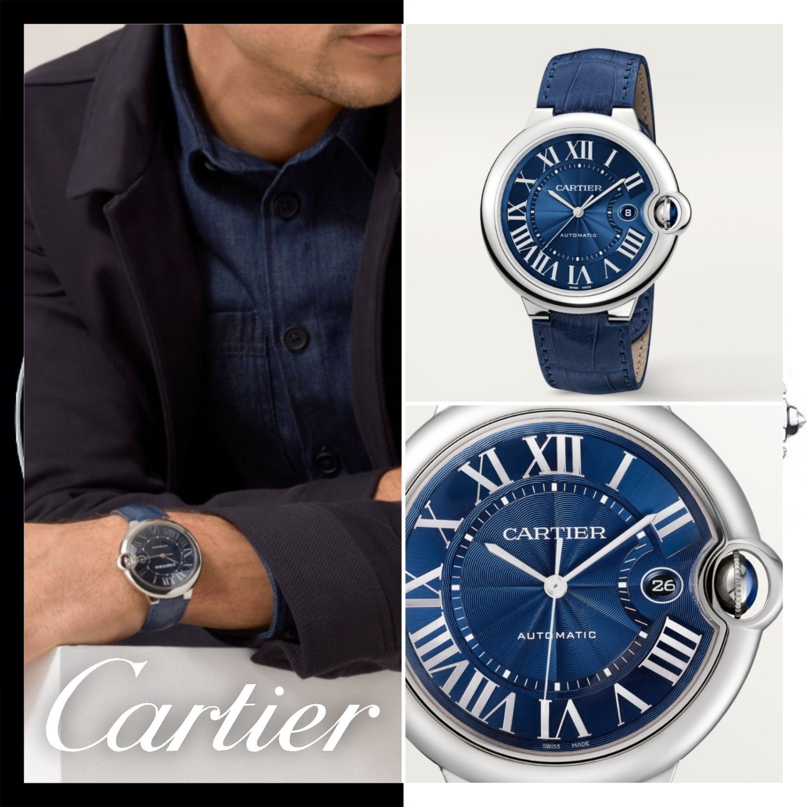 即納【Cartier】バロン ブルー ドゥ カルティエ ウォッチ 関税込