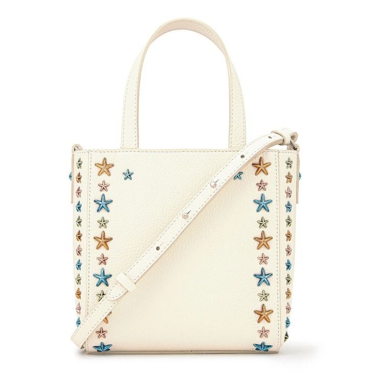 Jimmy Choo☆MINI PEGASI レザー ミニトートバッグ☆送料込 (Jimmy