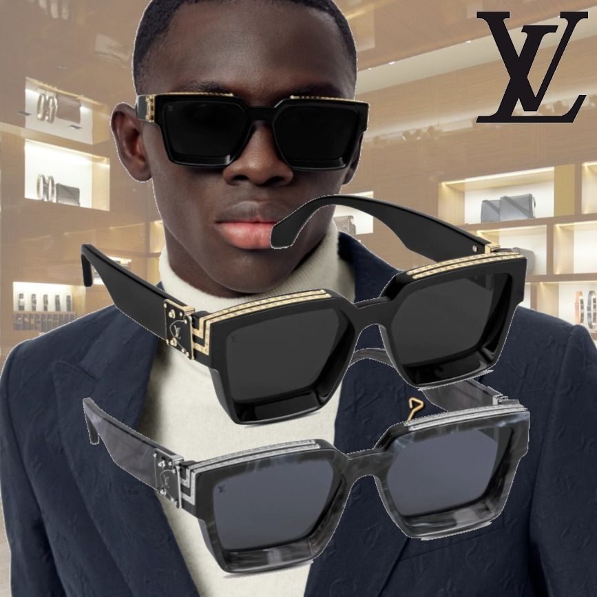 すぐ届く ルイヴィトン サングラス 1.1 ミリオネア メンズ 黒 (Louis