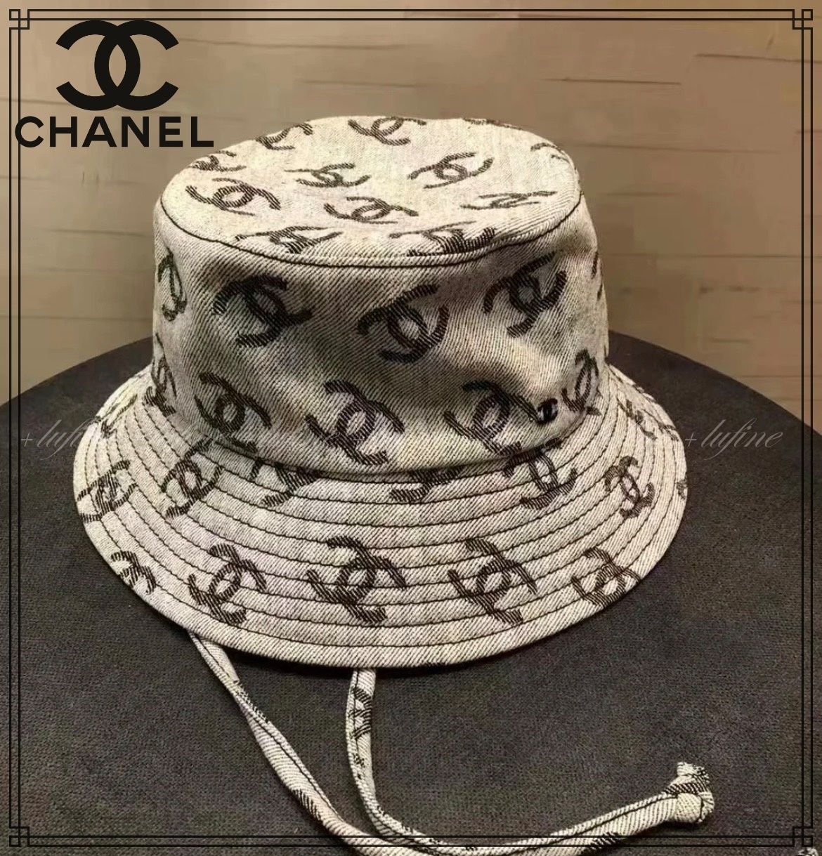 年中使える☆総柄が可愛い♡】シャネル バケットハット (CHANEL/ハット