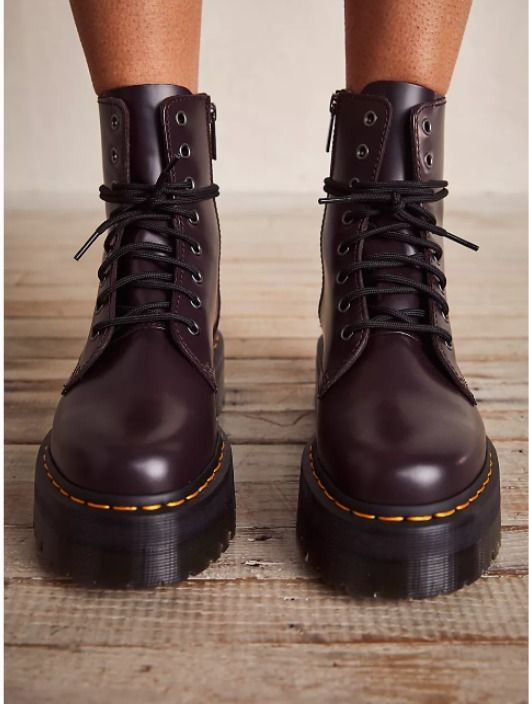Dr. Martens Jadon Lace-Up Boots＊バーガンディ (Dr.Martens/ショート