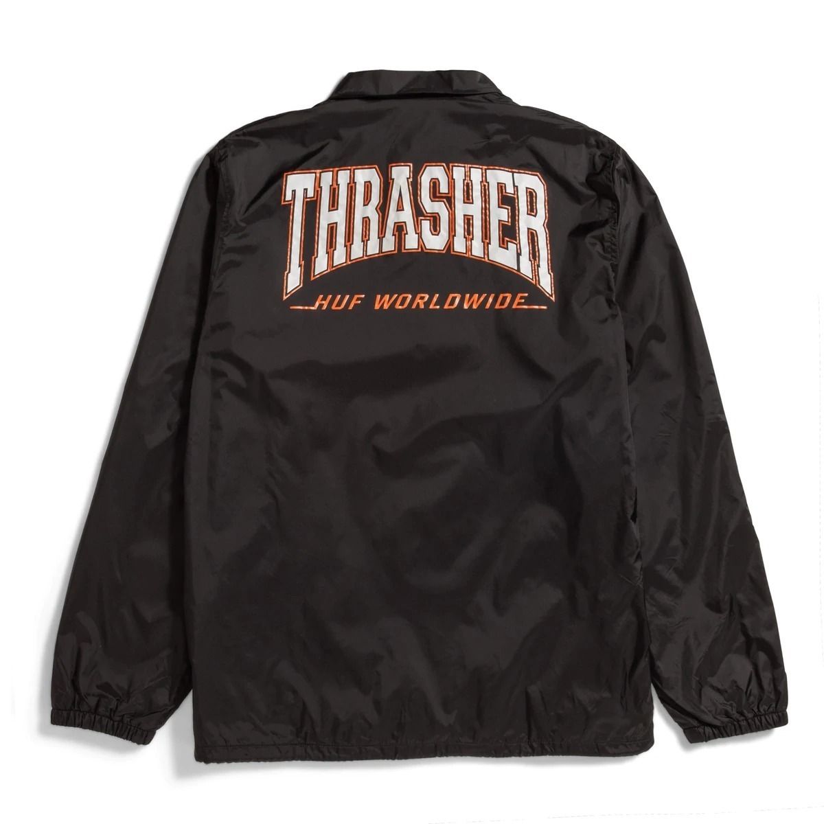 HUF X THRASHER コラボ スプリット ナイロン コーチジャケット (HUF