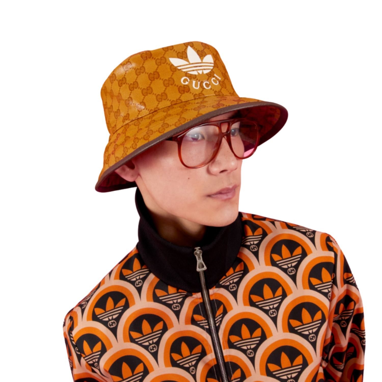 GUCCI adidas グッチ アディダス ロゴ バケットハット (GUCCI/ハット