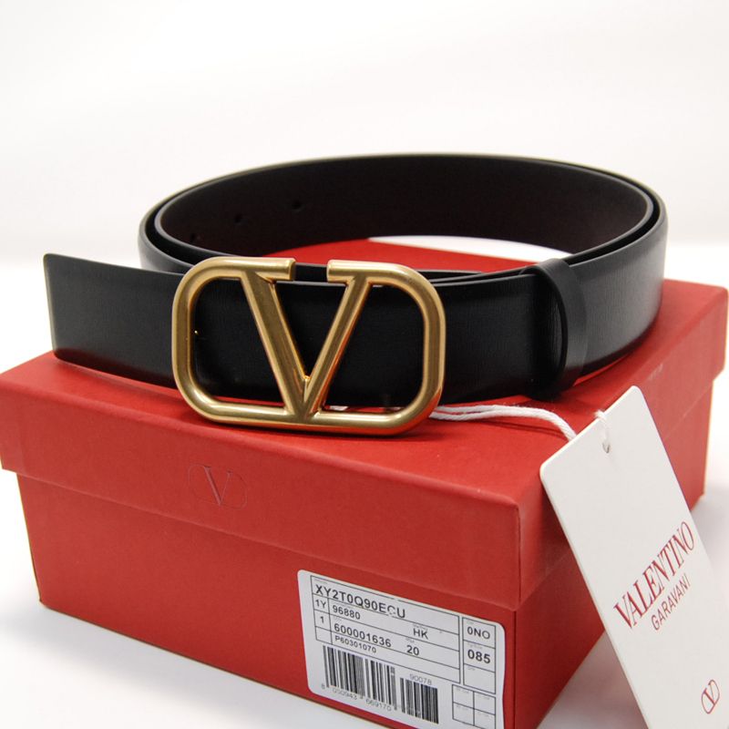 関税負担なし☆VALENTINO SIGNATURE Vロゴ シグネチャー ベルト