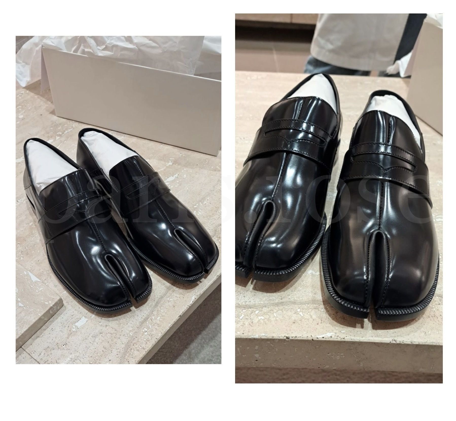 22新作 メゾンマルジェラ タビ レザー ローファー (Maison Margiela