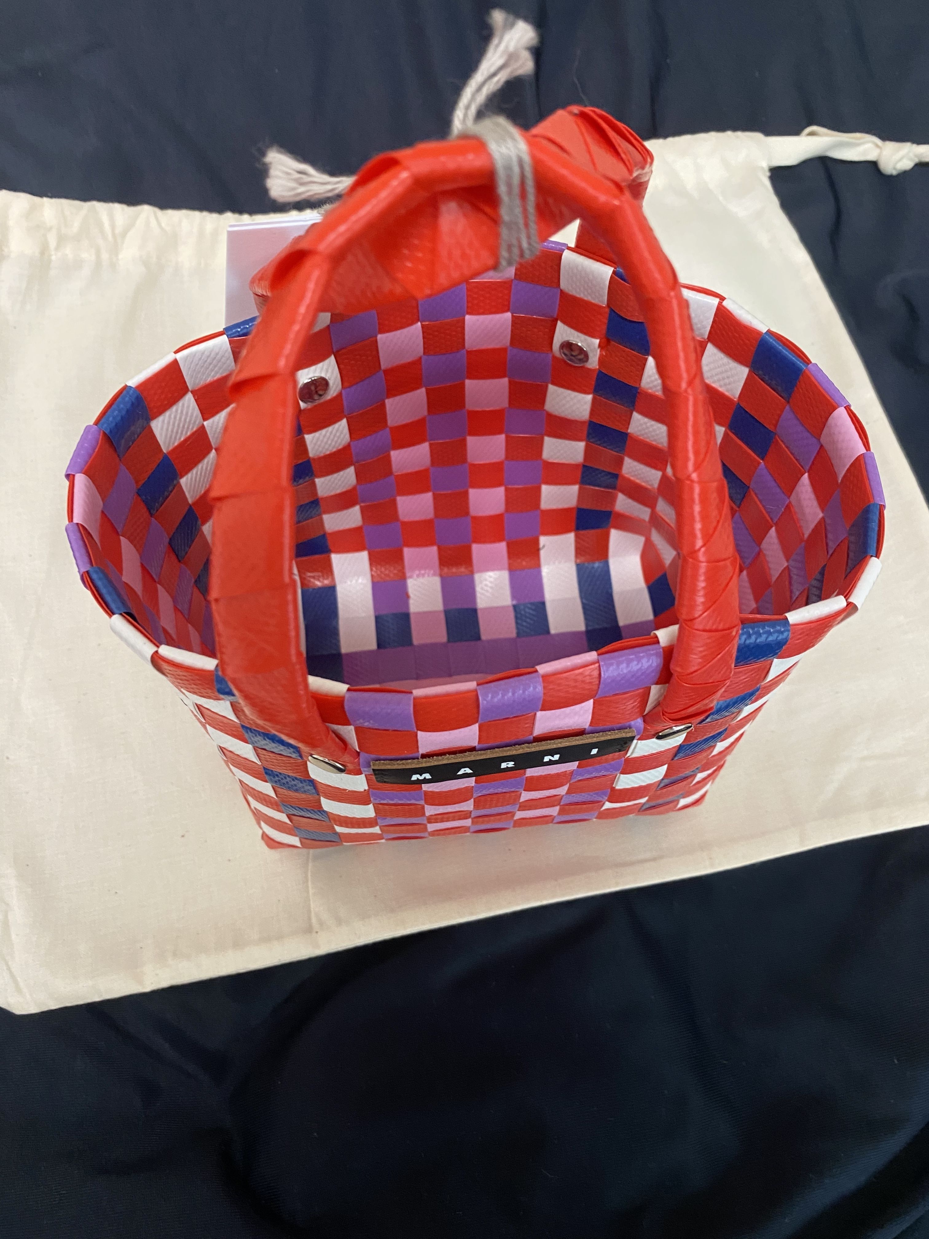 大人気 大人もOK♪ MARNI マルニ キッズ ミニ かごバッグ (MARNI/かご