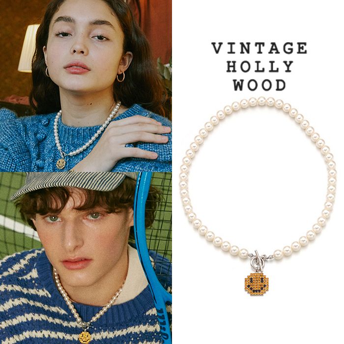 ☆SEVENTEEN ジョンハン着用☆人気☆Pixel Smile Pearl Necklace