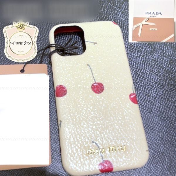 MIUMIU【セール】□国内発□さくらんぼ iPhoneケース (MiuMiu/iPhone